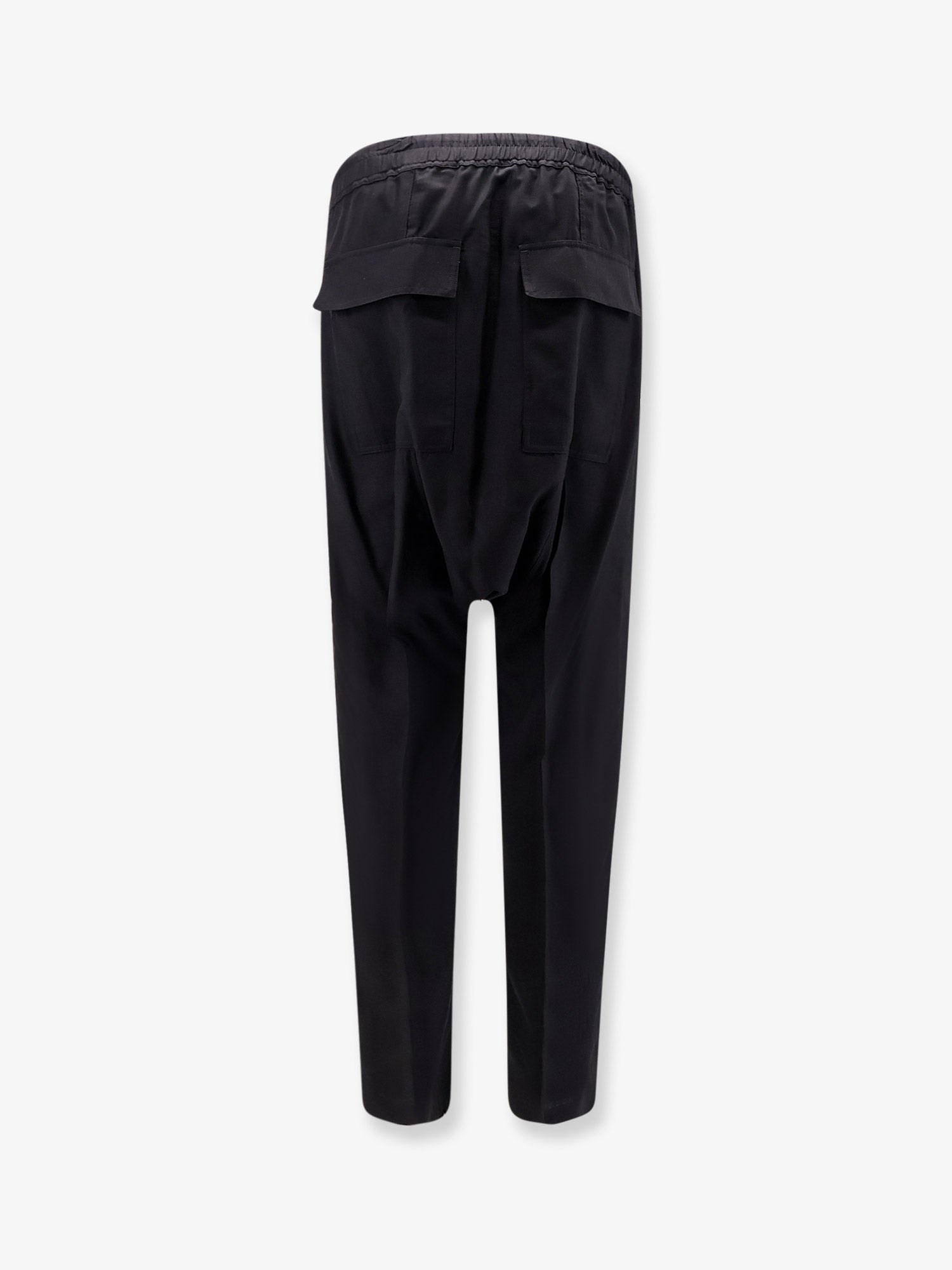 Rick Owens Drawstring Long Certified Virgin Wool Trousers