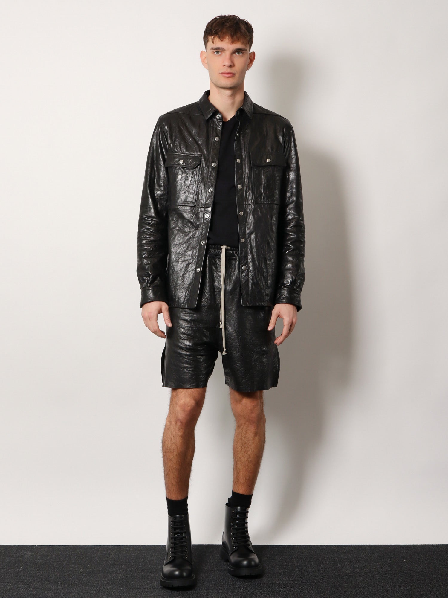 Rick Owens Outershirt Leather Jacket