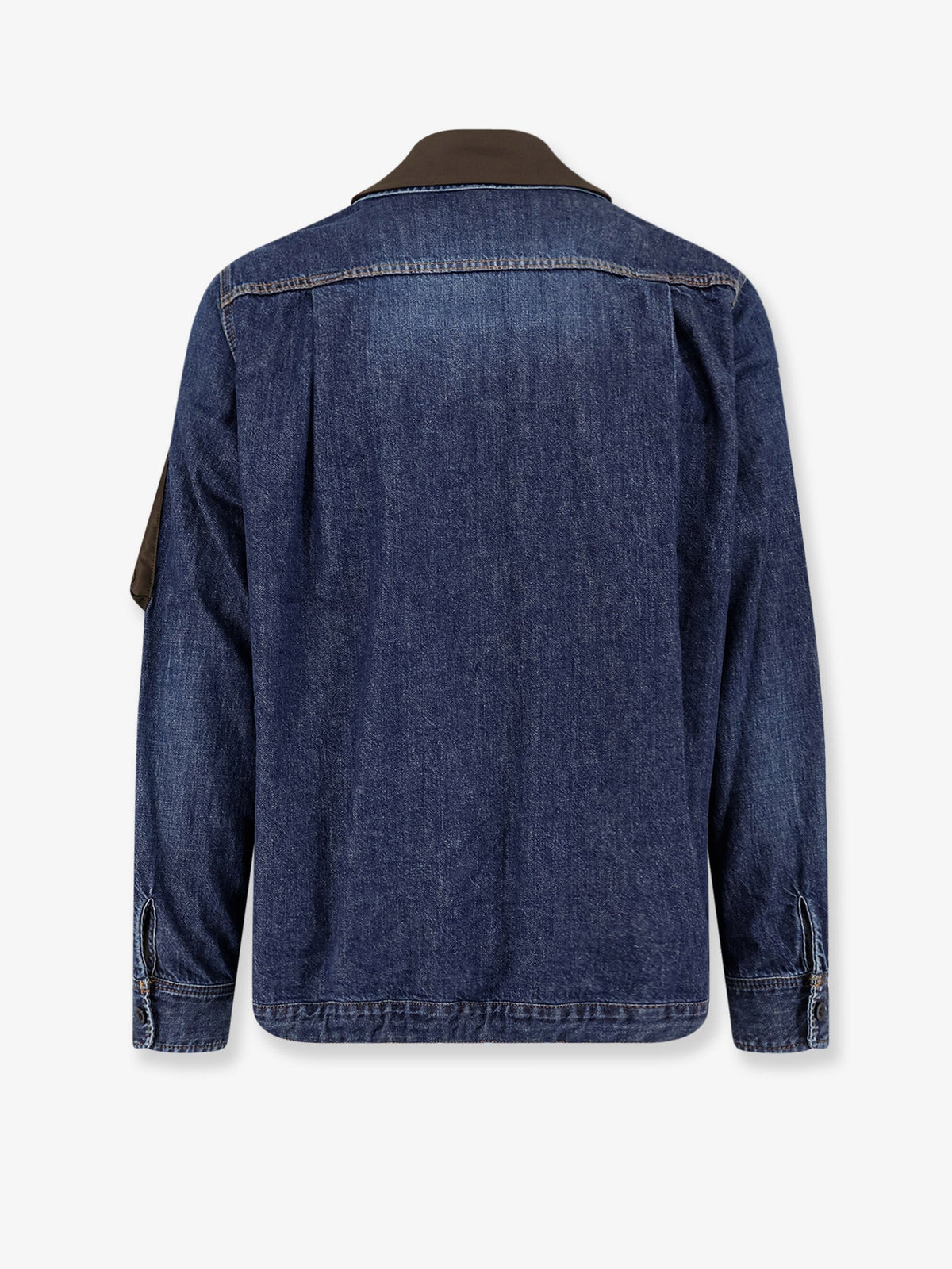 Sacai Denim Jacket With Nylon Inserts