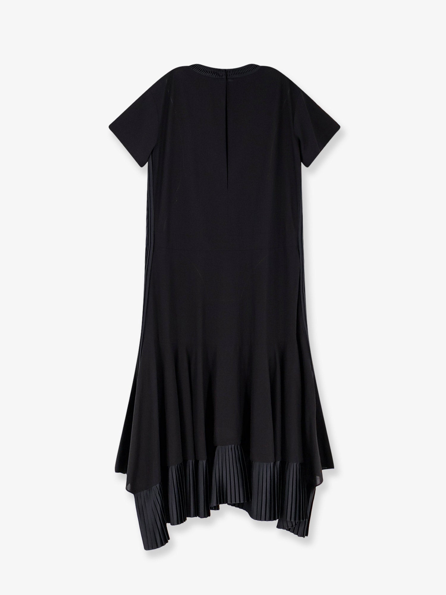 Sacai Cotton Dress With Pleated Details