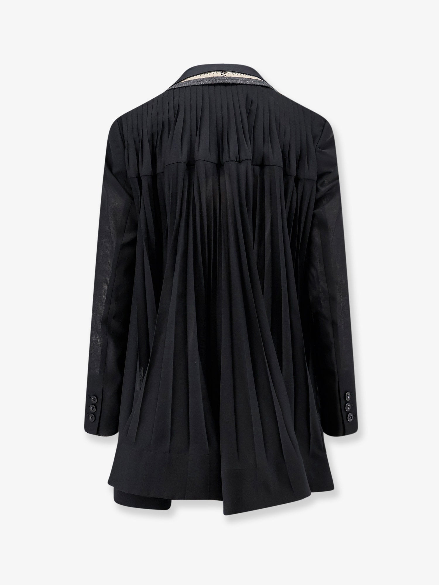 Sacai Silk And Organza Blazer