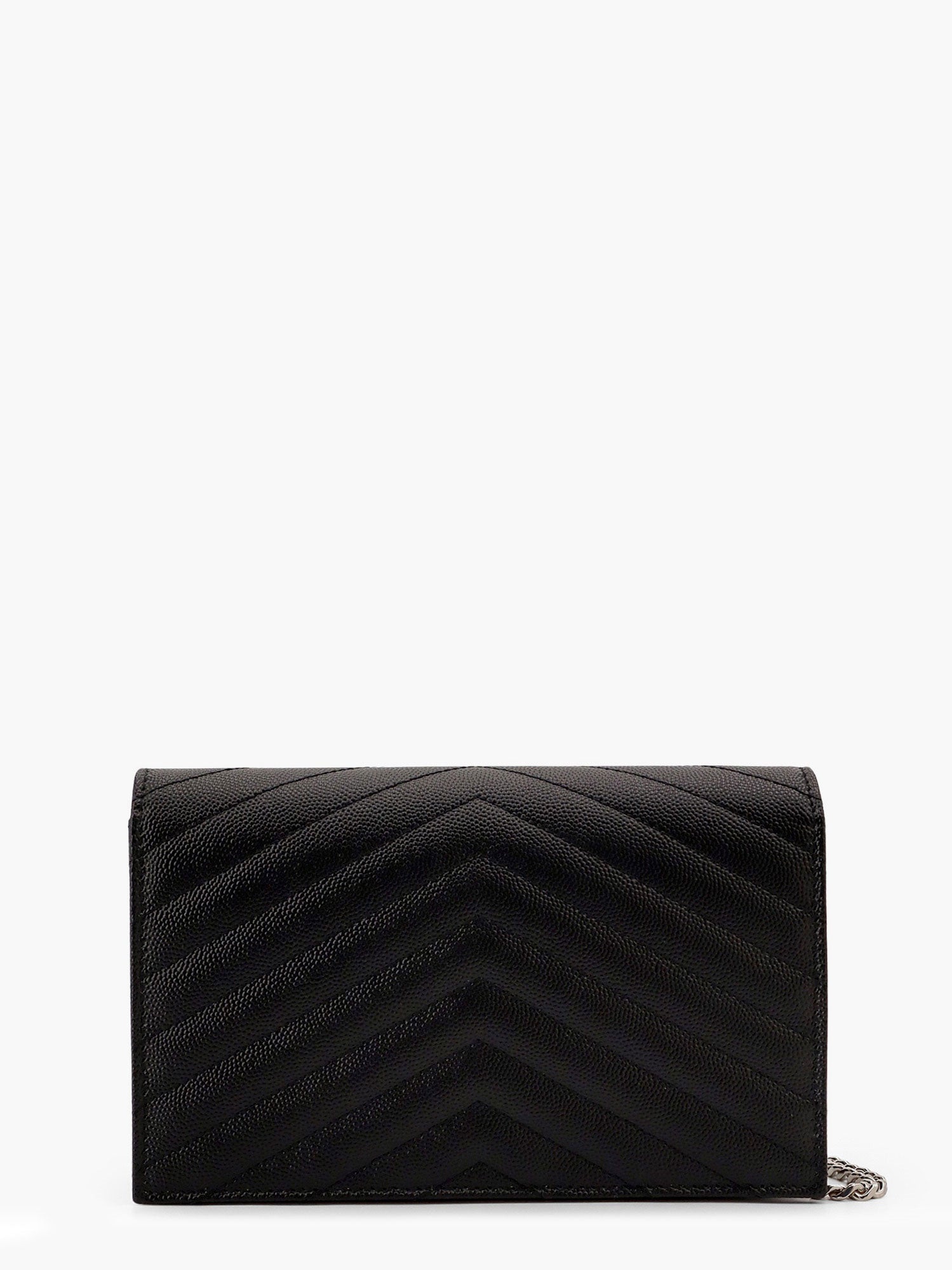 Saint Laurent Pochette Cassandre Grain-de-poudre Leather Clutch With Shoulder Strap