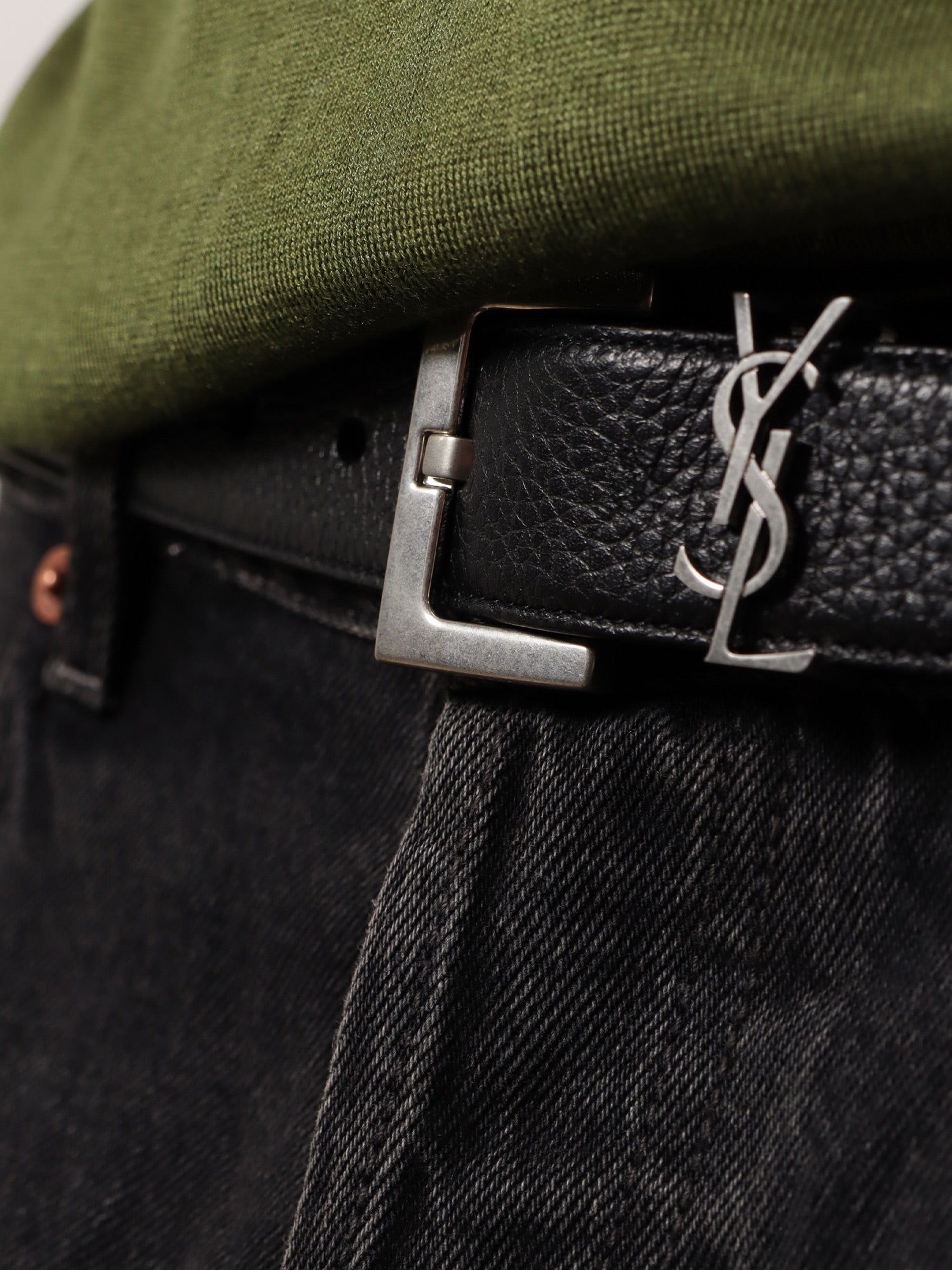 Saint Laurent Leather Belt