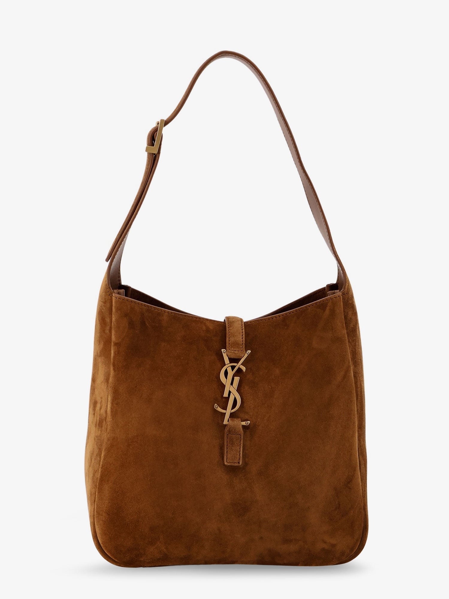 Saint Laurent Le 5 À 7 Suede Shoulder Bag