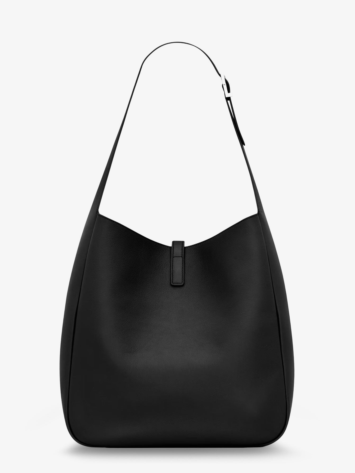 Saint Laurent Le 5 À 7 Leather Shoulder Bag With Metal Cassandre Logo