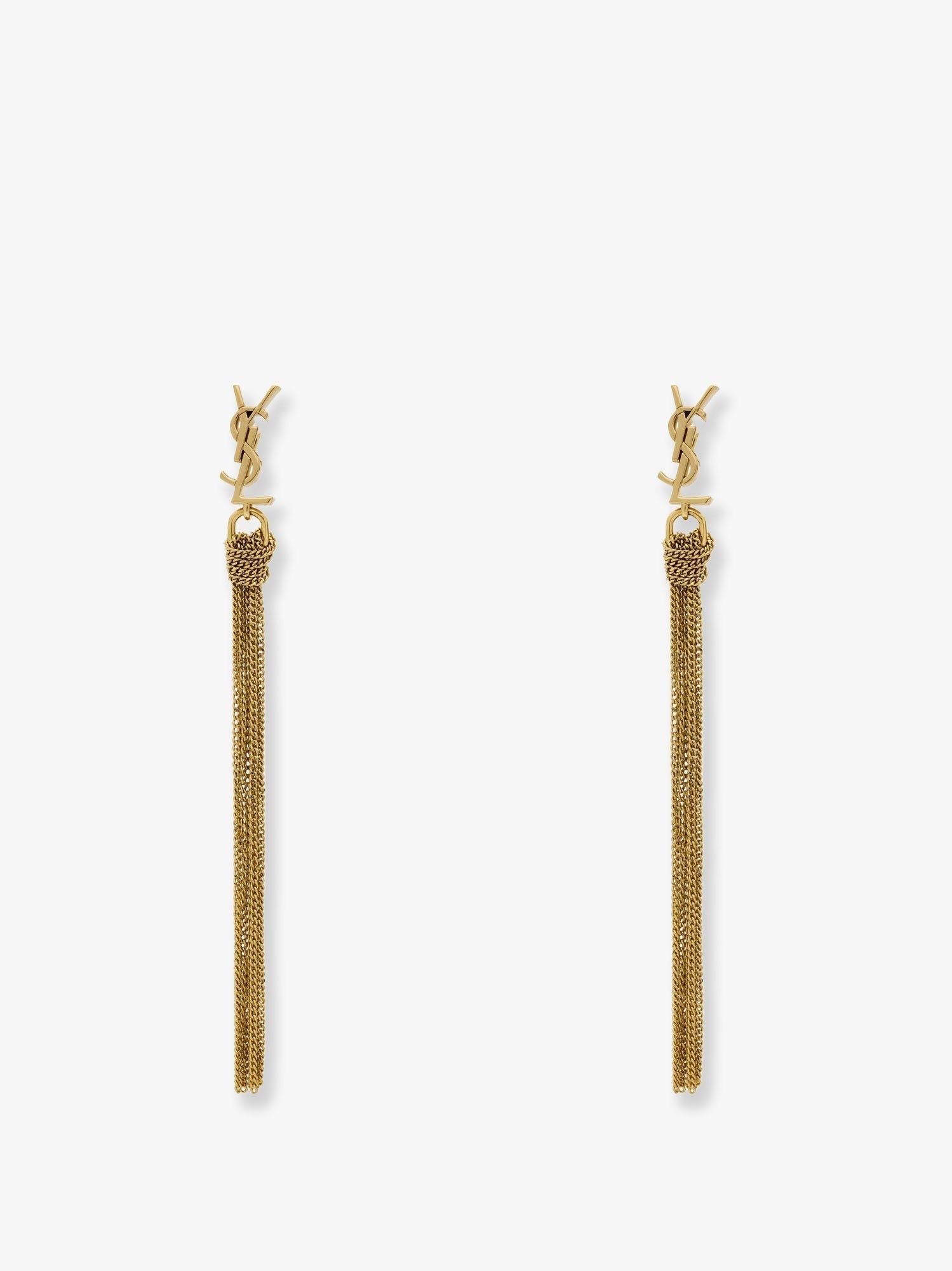 Saint Laurent Cassandre Metal Earrings