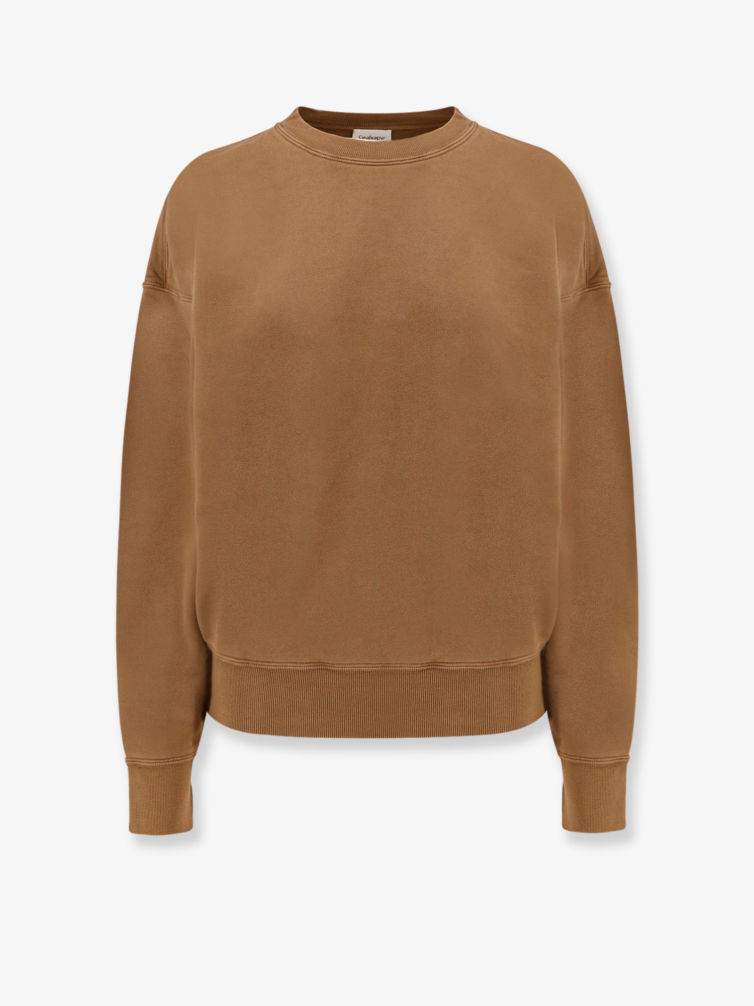 Saint Laurent Certified Cotton Sweatshirt With Logoed Label