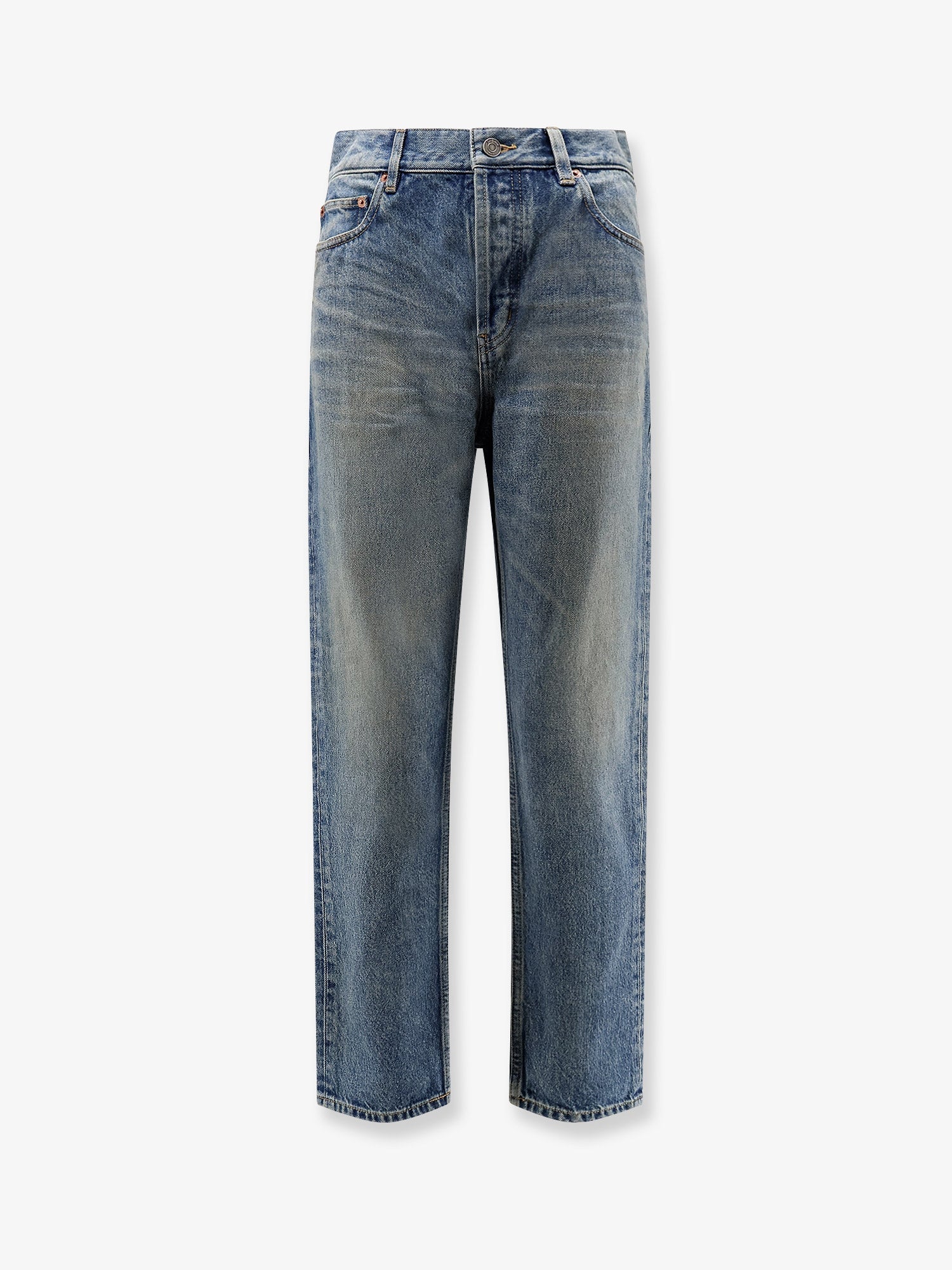 Saint Laurent Ankle Midi Blue Denim Jeans