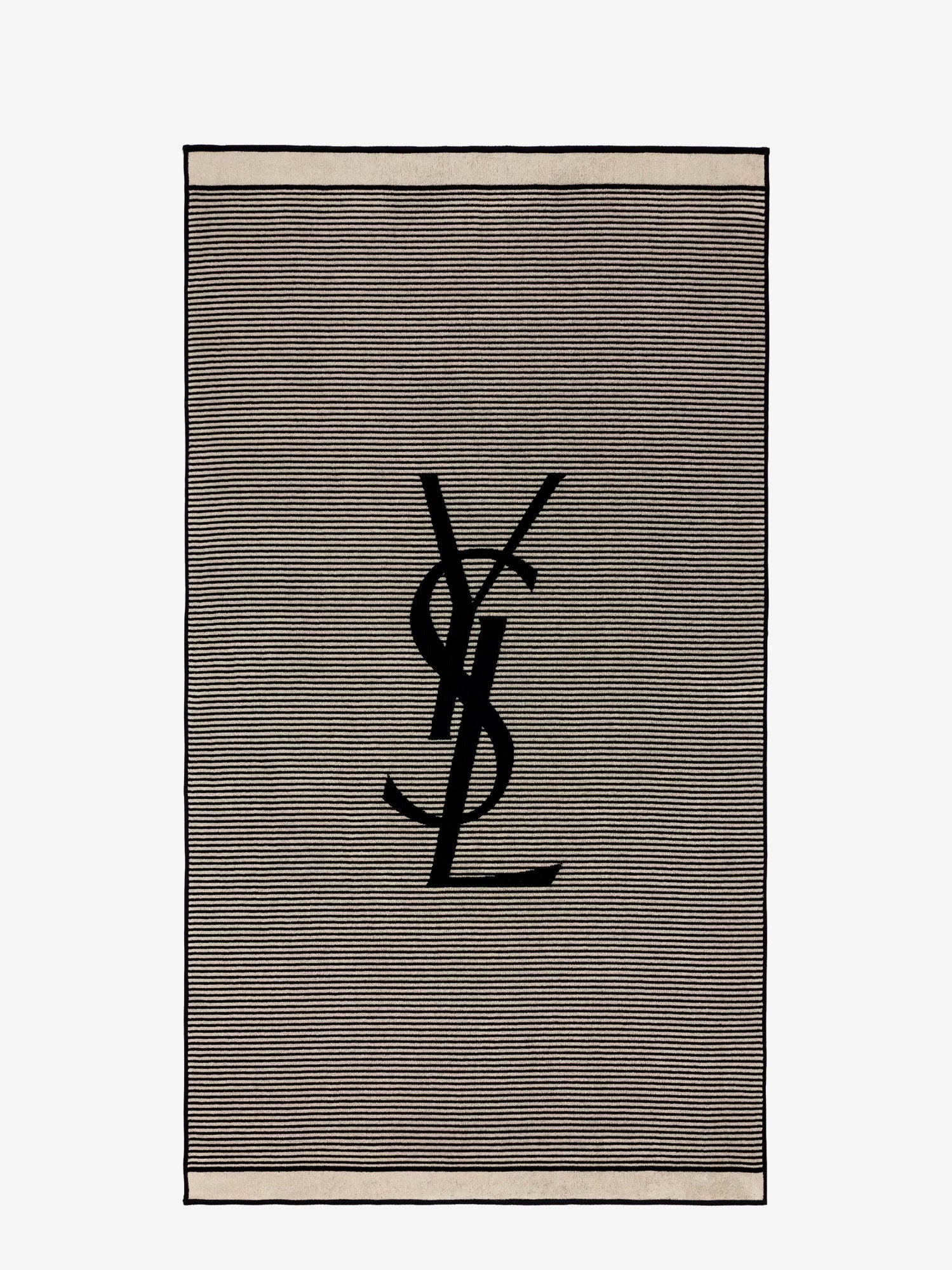 Saint Laurent Certified Cotton Striped Beach Towel