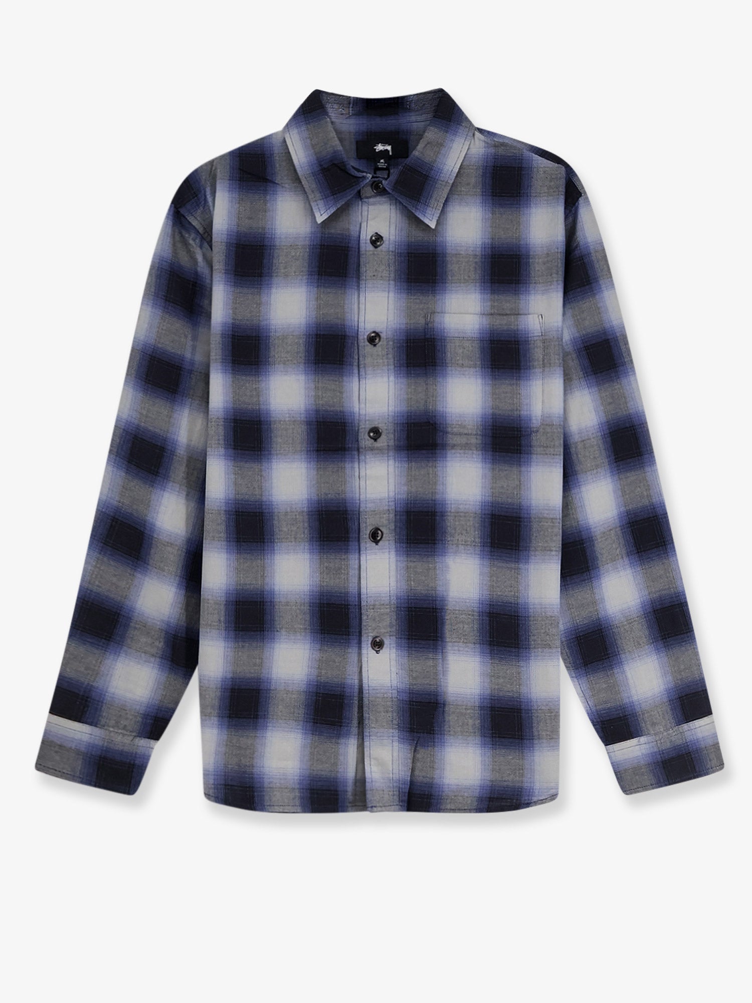 Stüssy Beach Ombre Plaid Madras Cotton Shirt
