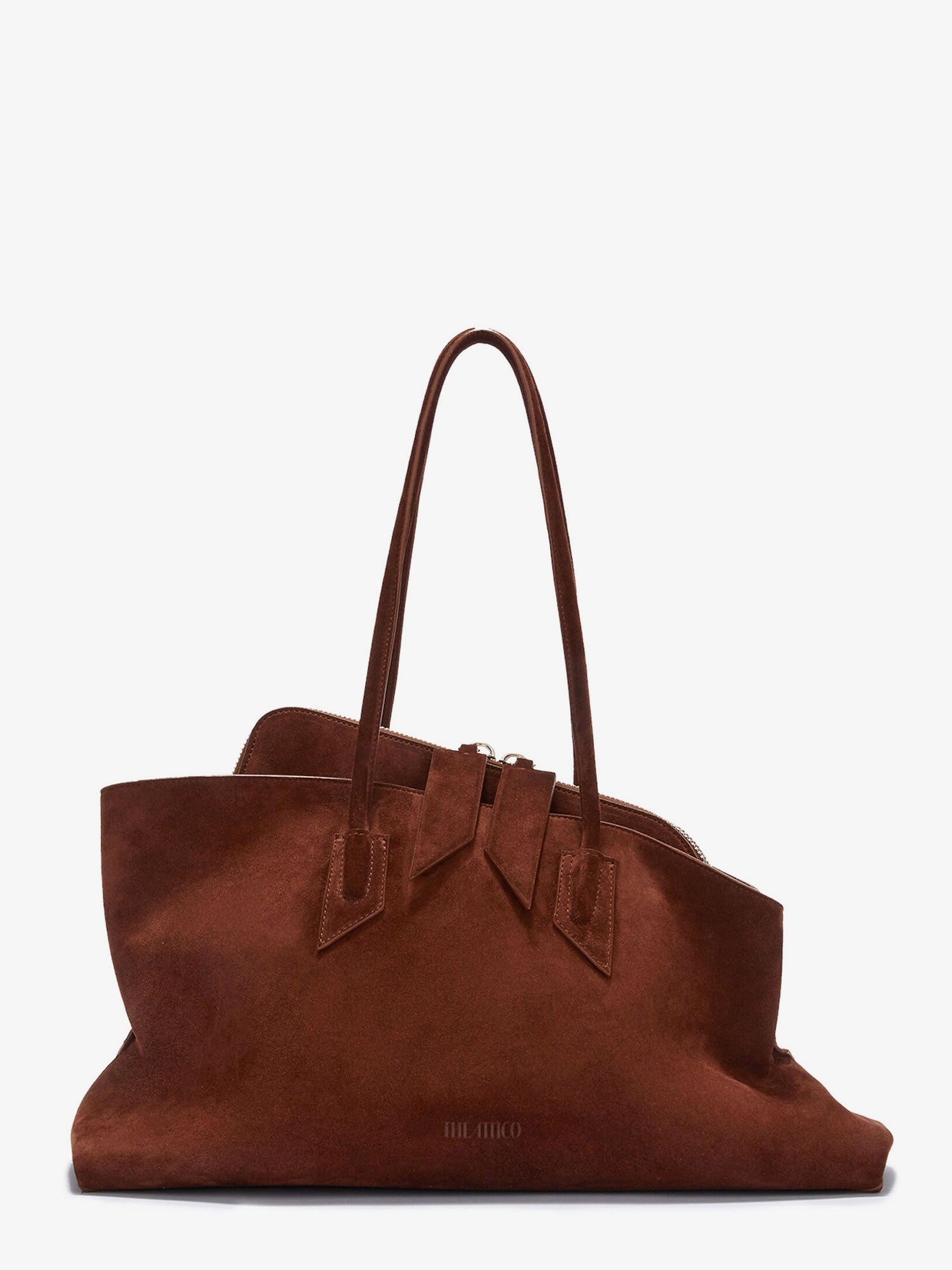 The Attico La Passeggiata Suede Shoulder Bag