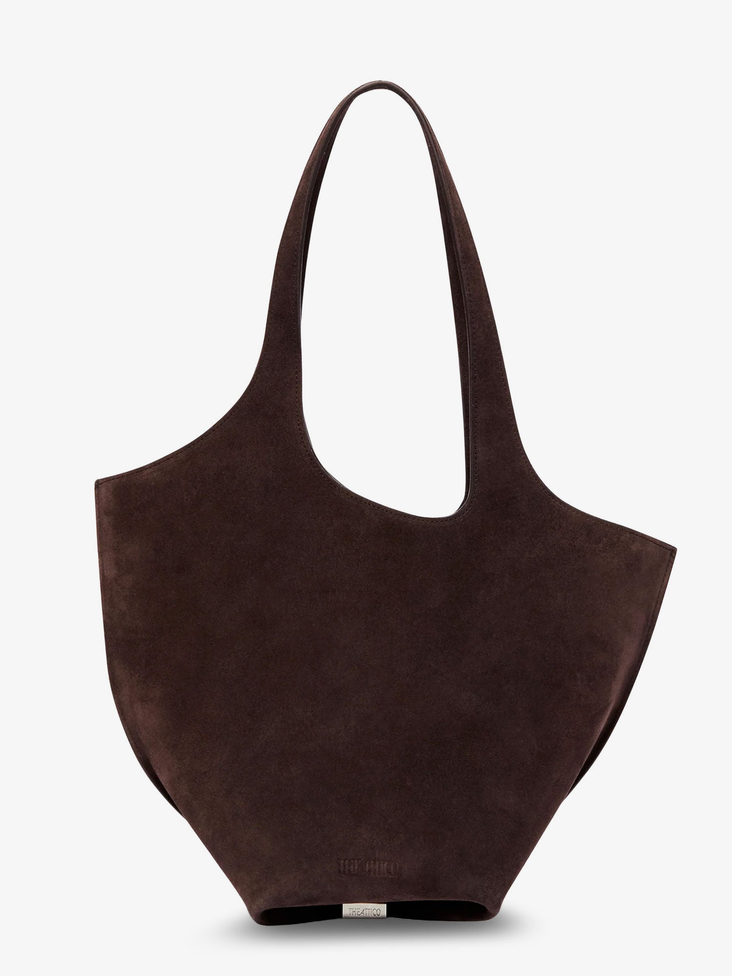 The Attico La Scoop Suede Shoulder Bag