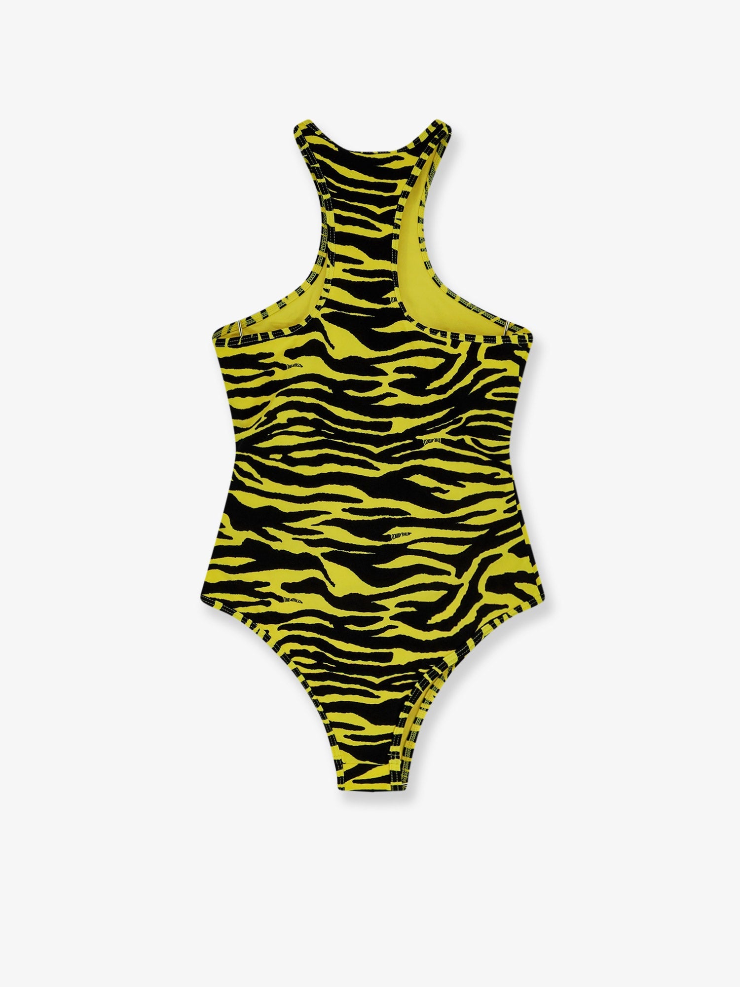 The Attico Lycra One-piece Swimsuit With Zebra Print