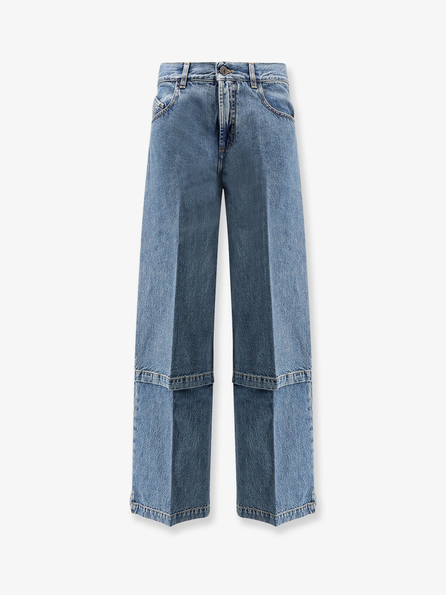 The Attico Jeans With Logo Embroidery