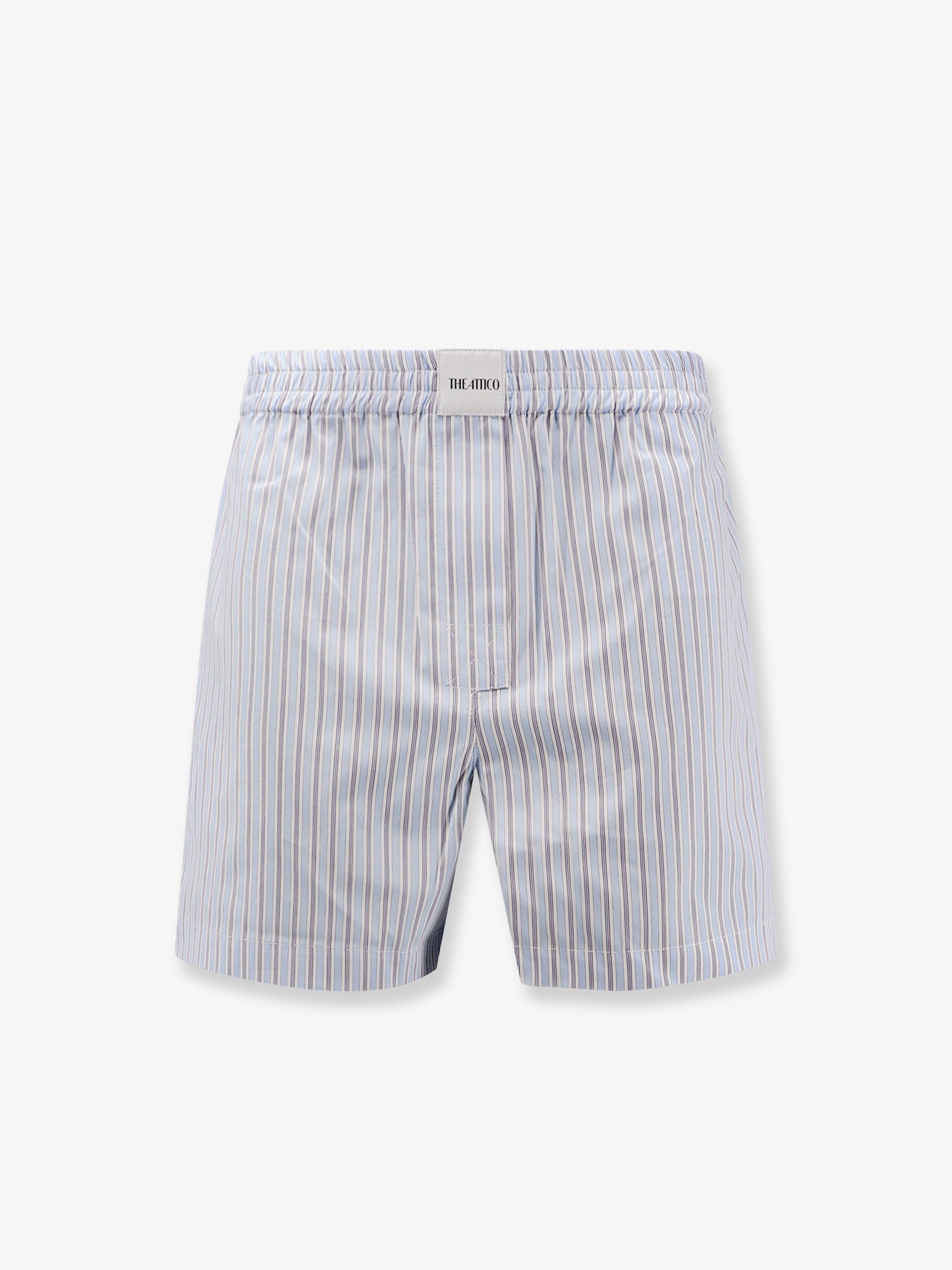 The Attico Striped Cotton Shorts