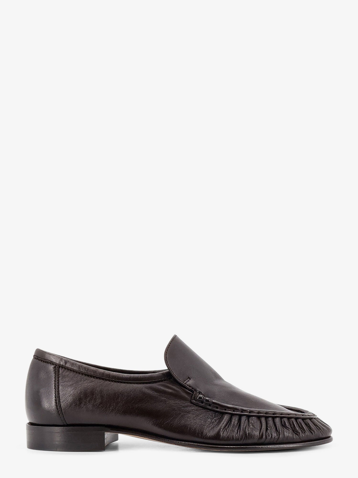 The Row Soft Mocassin Two Leather Loafers