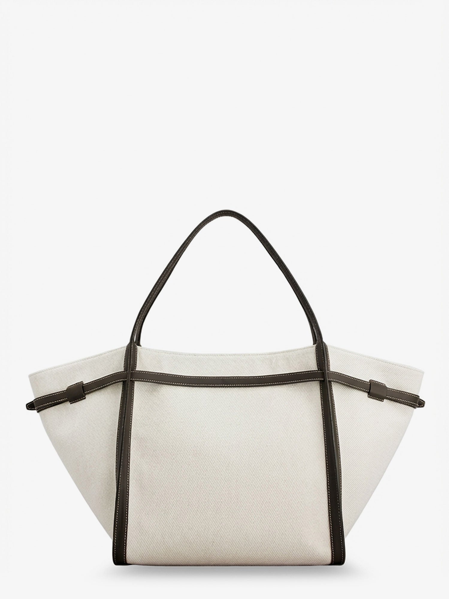 Tod's Tim Canvas And Leather Medium Shopping Bag
