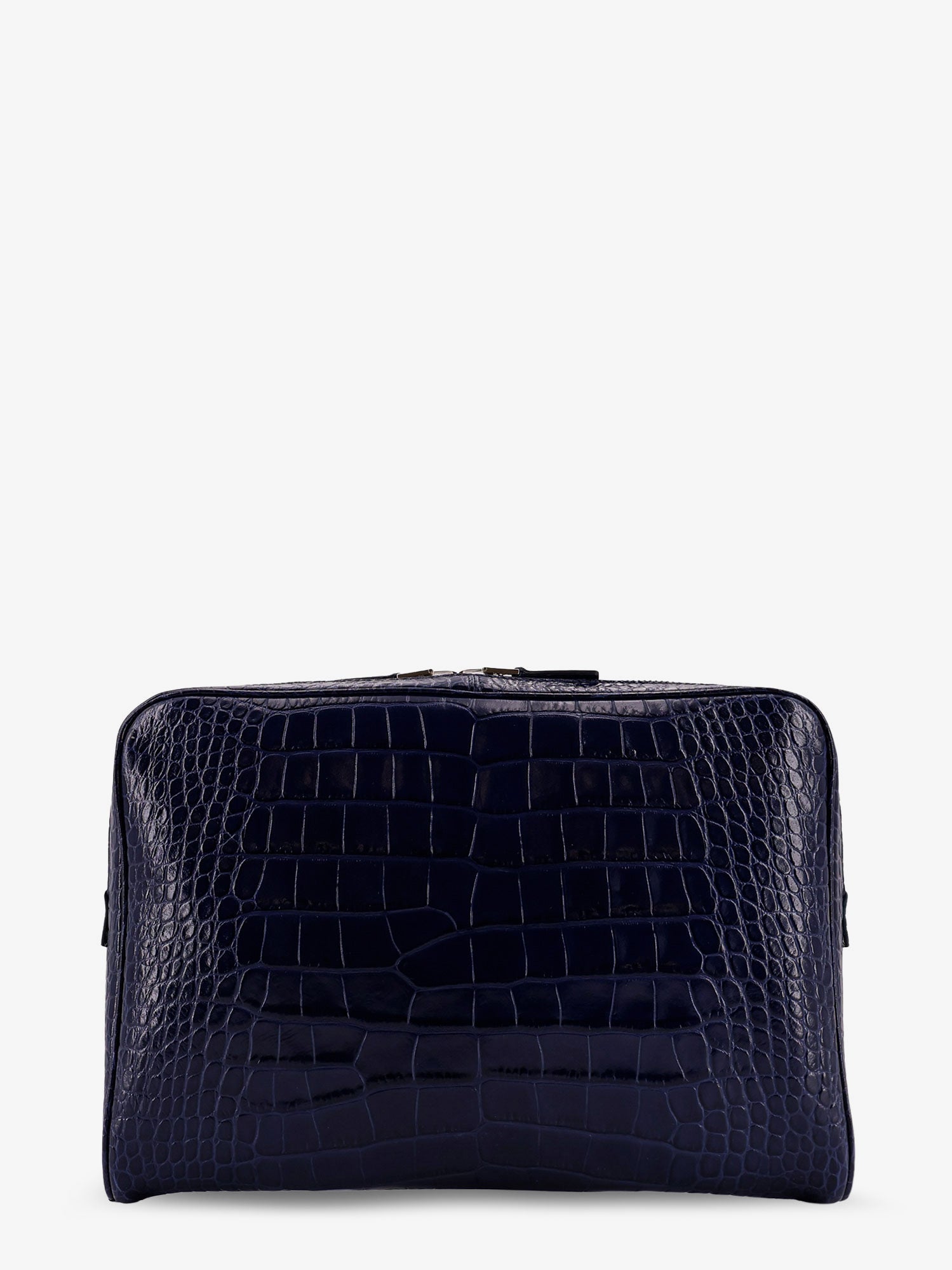 Tom Ford Croco Print Leather Laptop Pouch