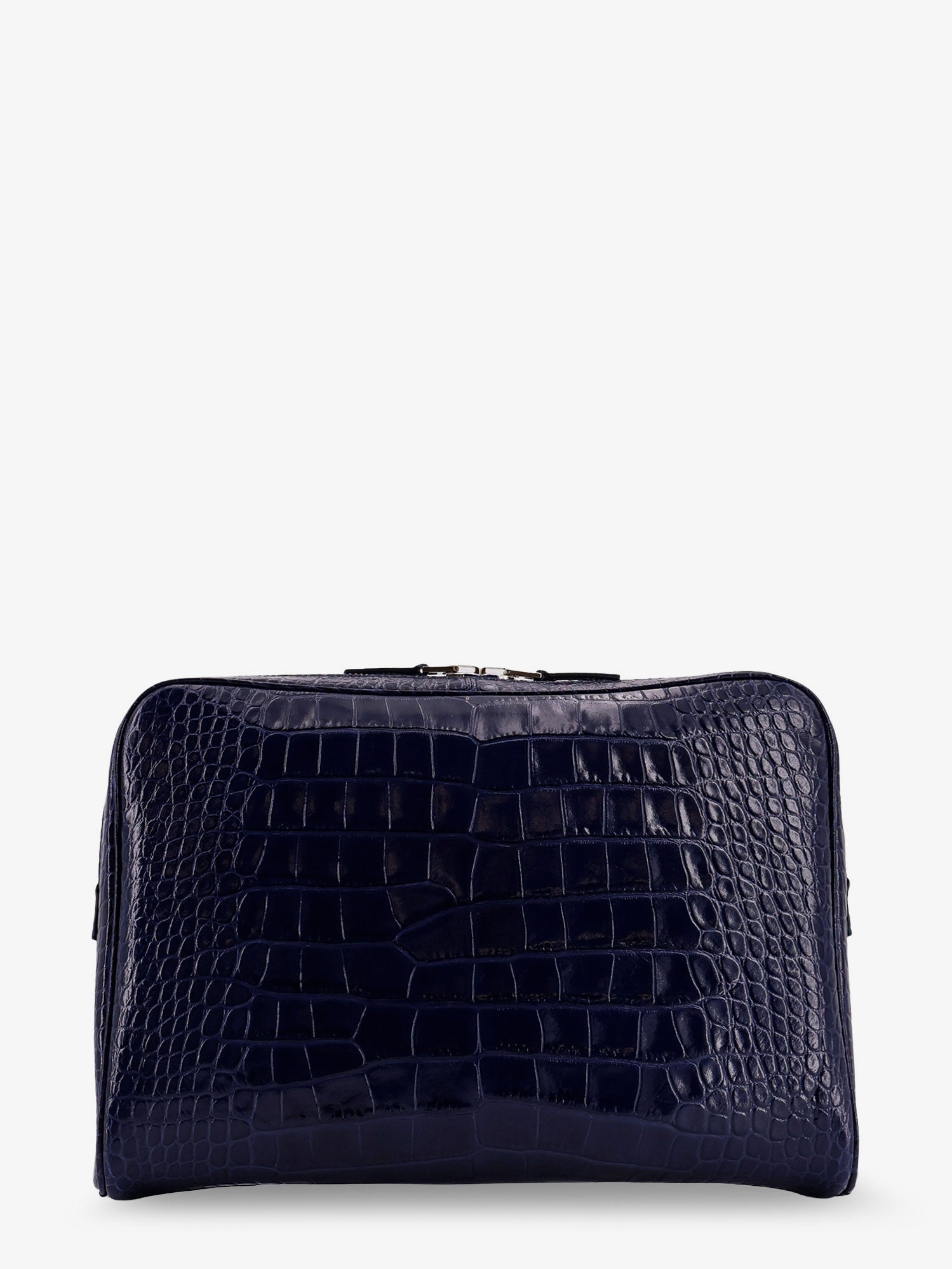 Tom Ford Croco Print Leather Laptop Pouch