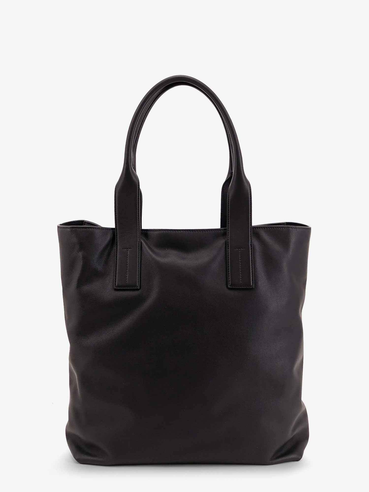 Tom Ford Leather Shopping Bag With Logo Lettering On The Bottom
