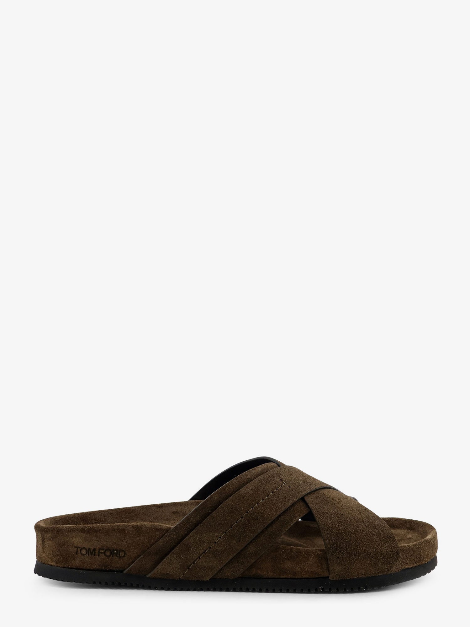 Tom Ford Suede Sandals With Engraved Logo On The Side