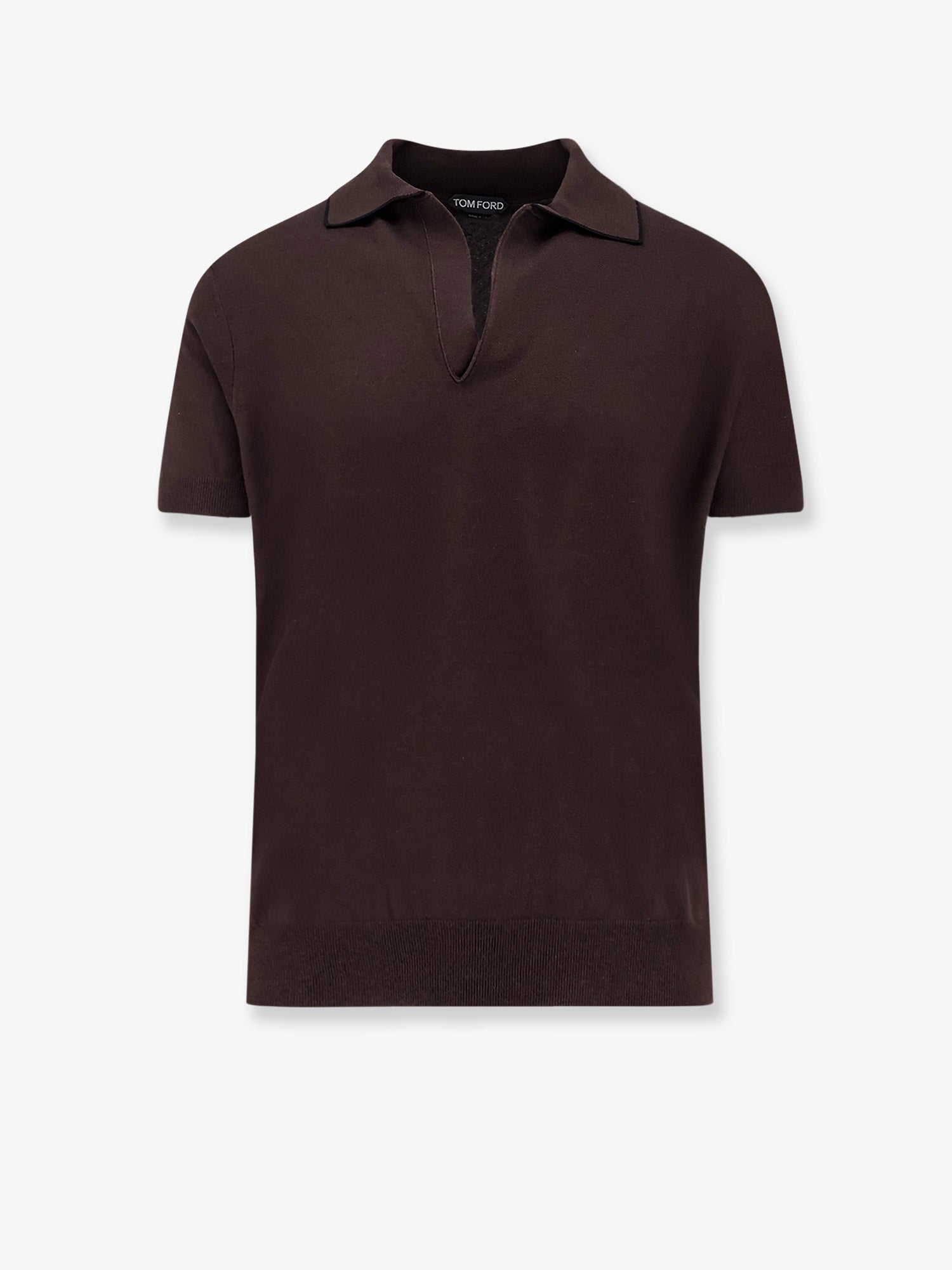 Tom Ford Cotton And Silk Blend Polo Shirt