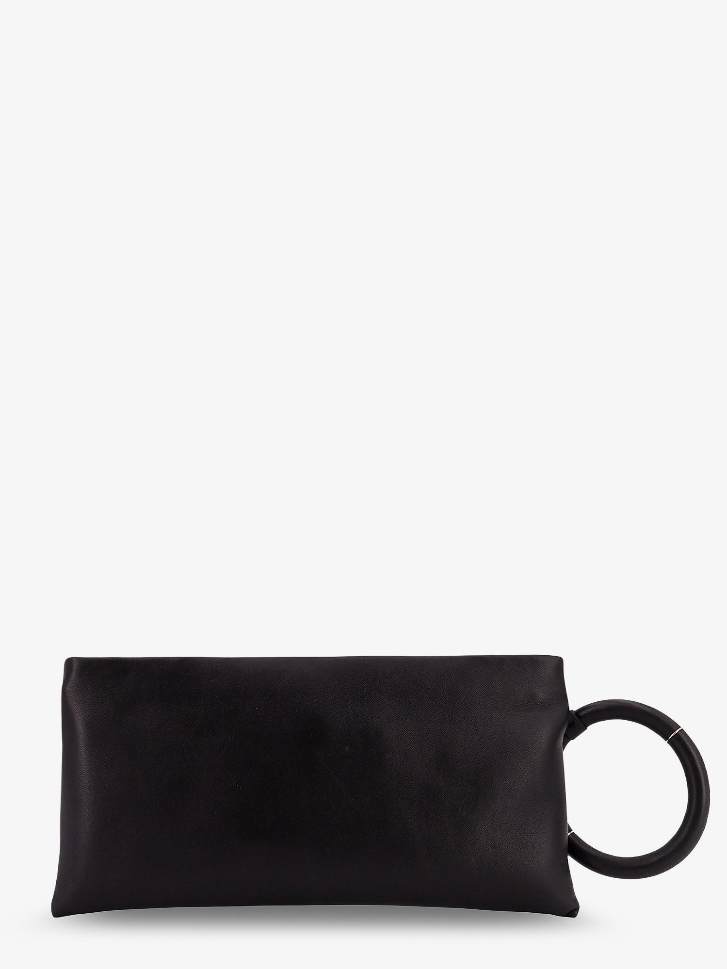 Tom Ford Aura Leather Clutch Bag With Lettering Logo On The Front