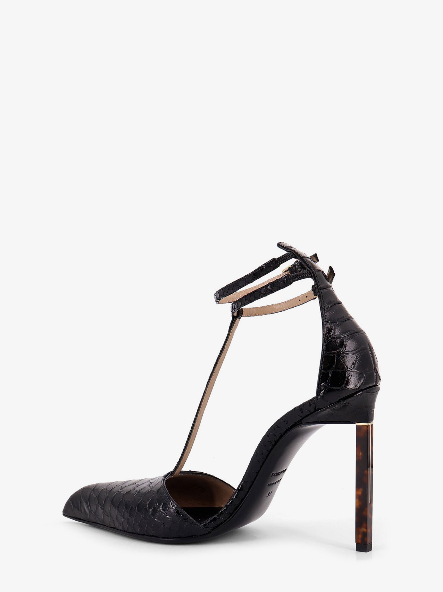 Tom Ford Python-effect Leather Pumps