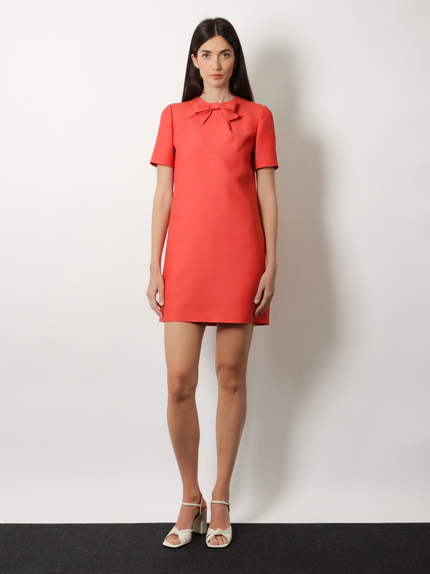 Valentino Wool And Silk Blend Short Dress