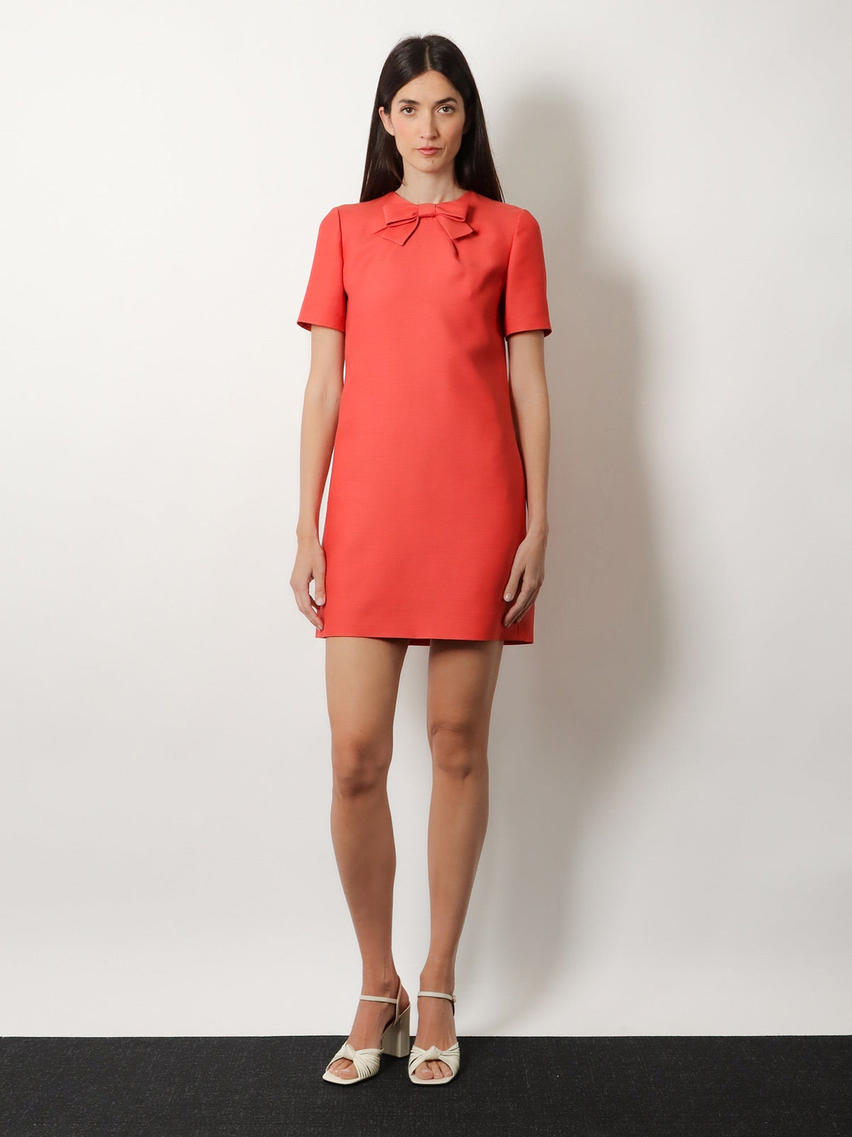 Valentino Wool And Silk Blend Short Dress