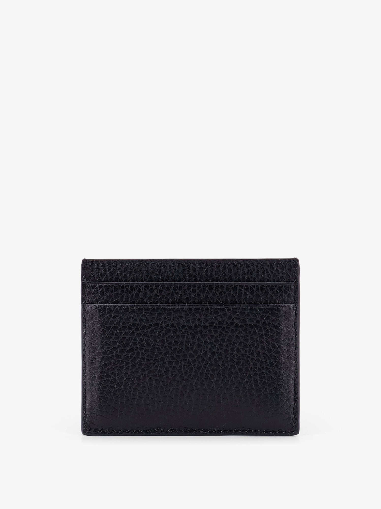Valentino Leather Card Holder With Stud Detail
