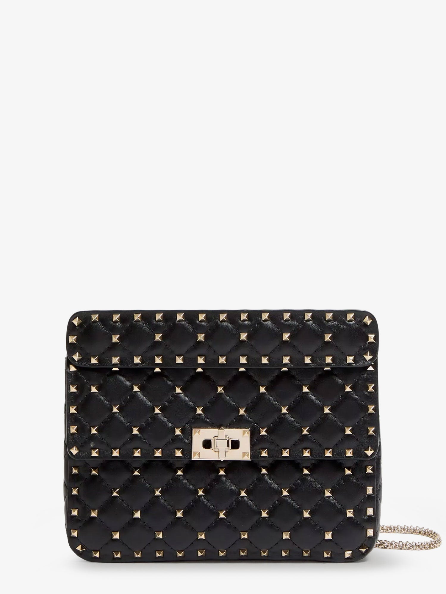 Valentino Rockstud Spike Leather Crossbody Bag With Iconic All-over Studs