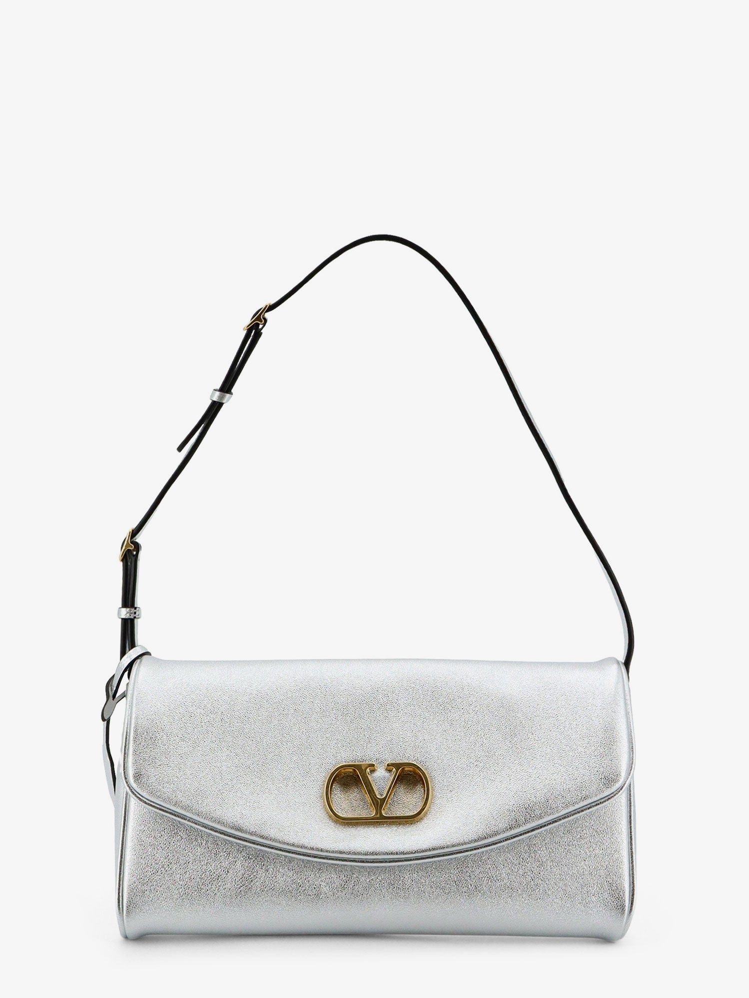Valentino Devain Laminated Leather Shoulder Bag