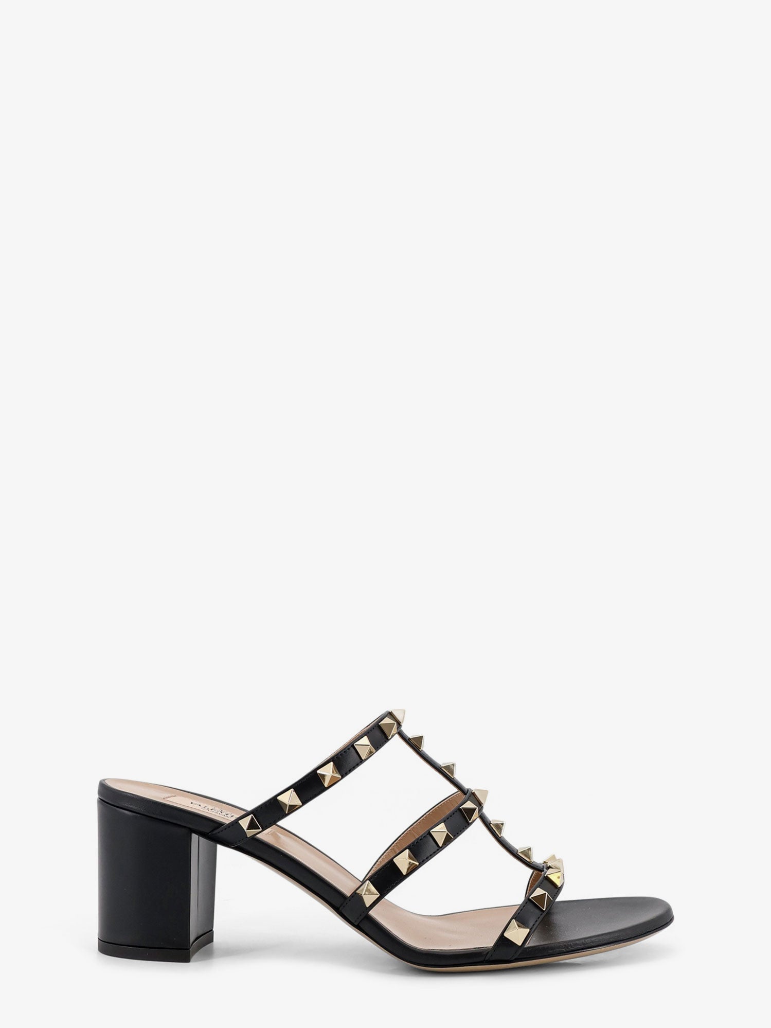 Valentino Rockstud Leather Sandals With Iconic Side Studs