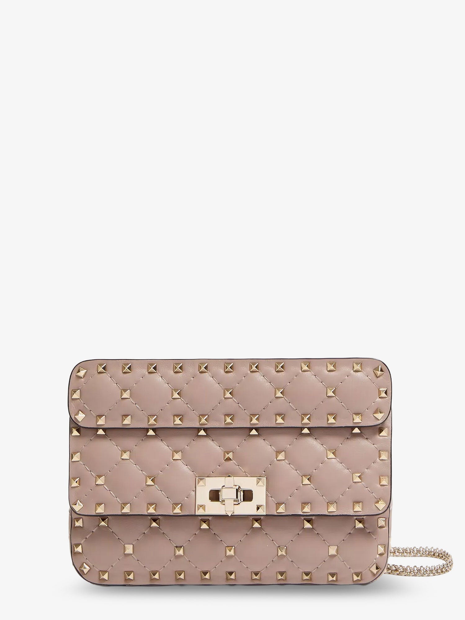 Valentino Rockstud Spike Leathercrossbody Bag With Iconic All-over Studs
