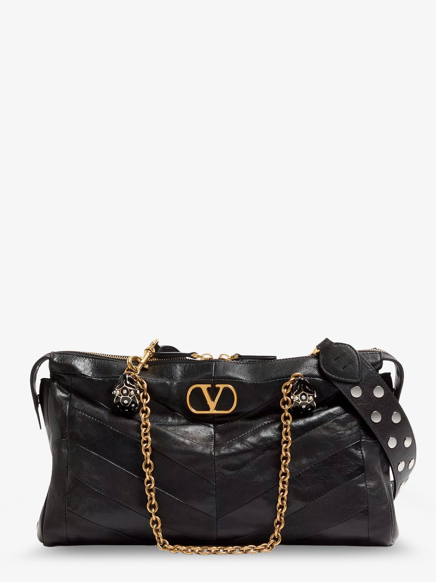 Valentino Valentino Garavani Panthea Leather Shoulder Bag