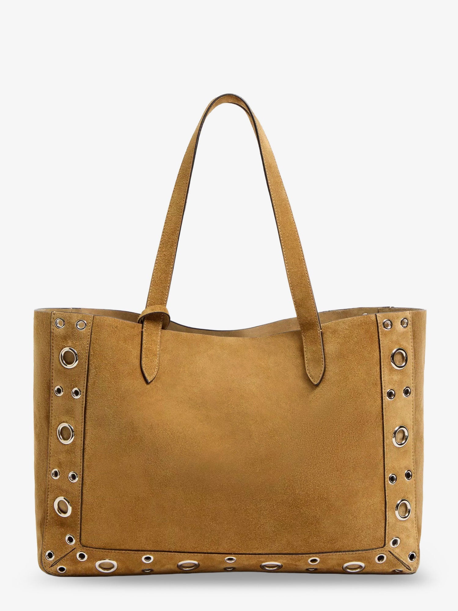 Valentino Suede Shopping Bag With Metal Logo