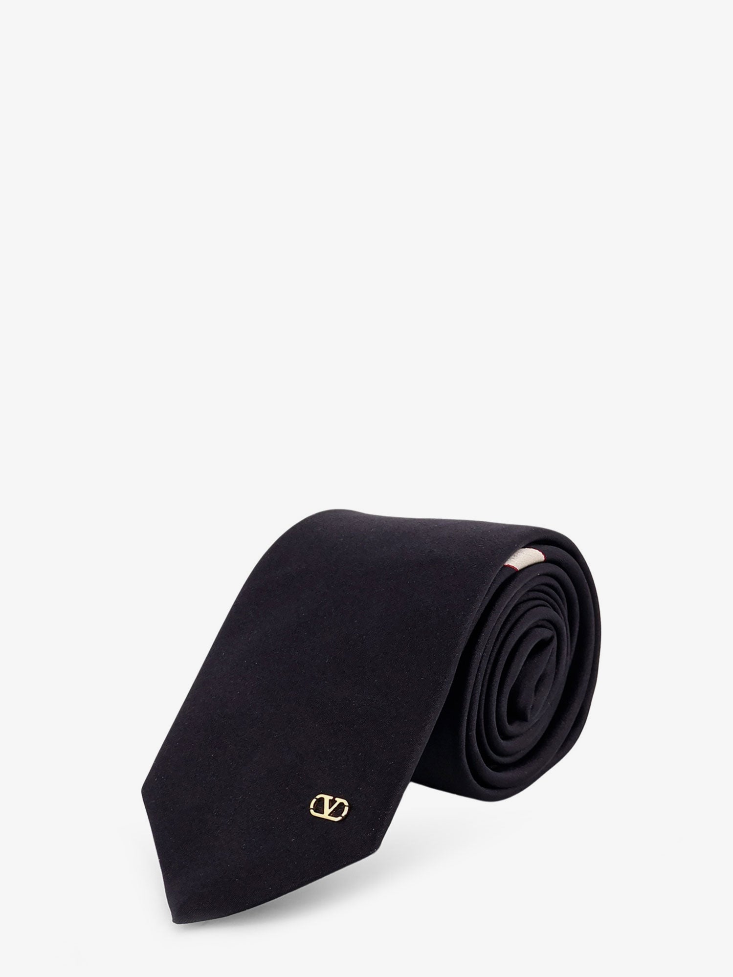 Valentino Valentie Silk Tie With Vlogo Signature Detail