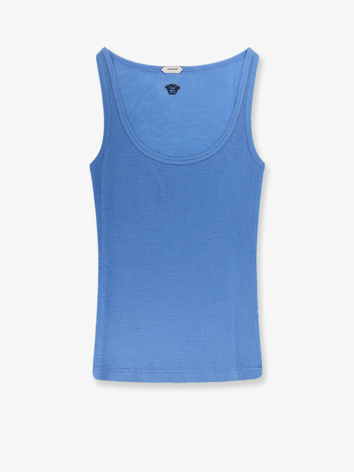 Versace Wool Tank Top With Back Logo