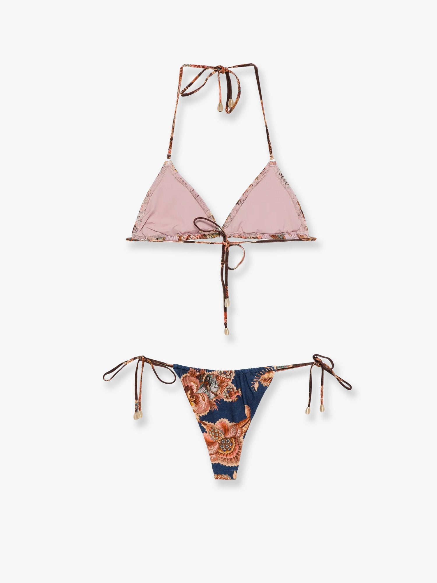 Zimmermann Aster Nylon Bikini With Paisley Print
