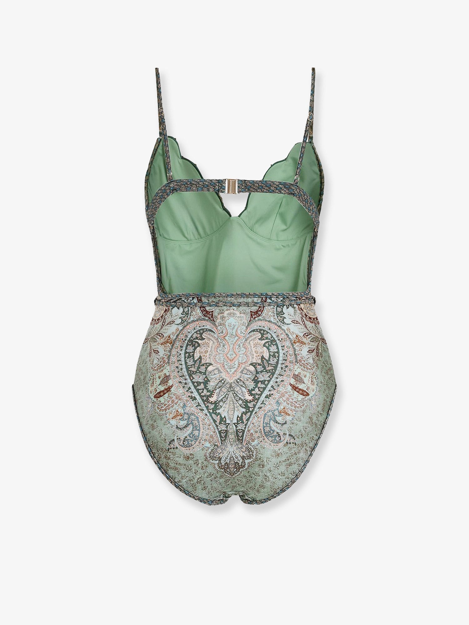 Zimmermann Wanderlust Scallop One-piece Swimsuit