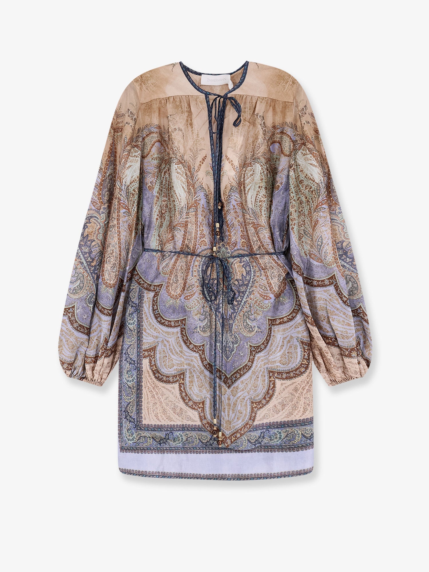 Zimmermann Wanderlust Tunic Silk Mini Dress