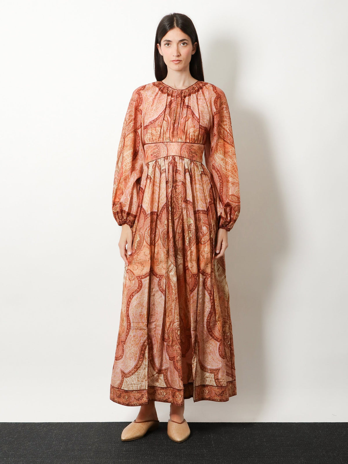 Zimmermann Cotton And Silk Blend Wanderlust Long Dress