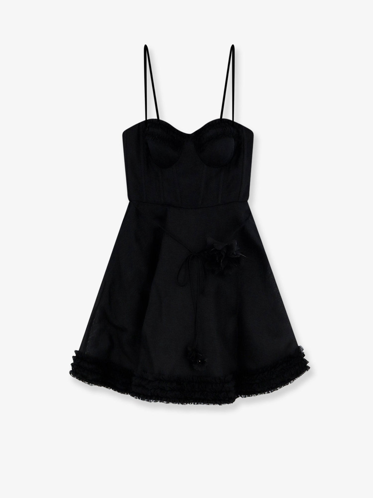 Zimmermann Luna Linen And Silk Blend Mini Dress