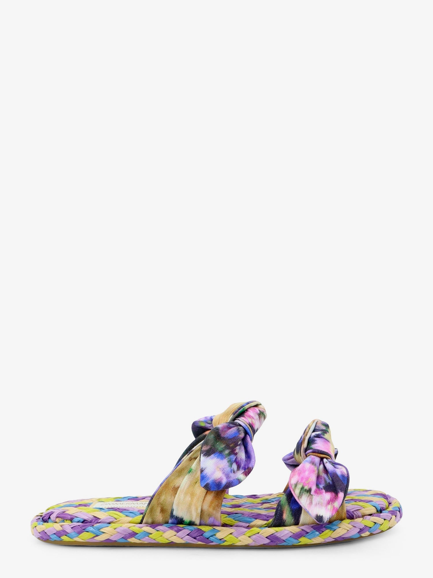 Zimmermann Carousel Multicolored Raffia Sandals