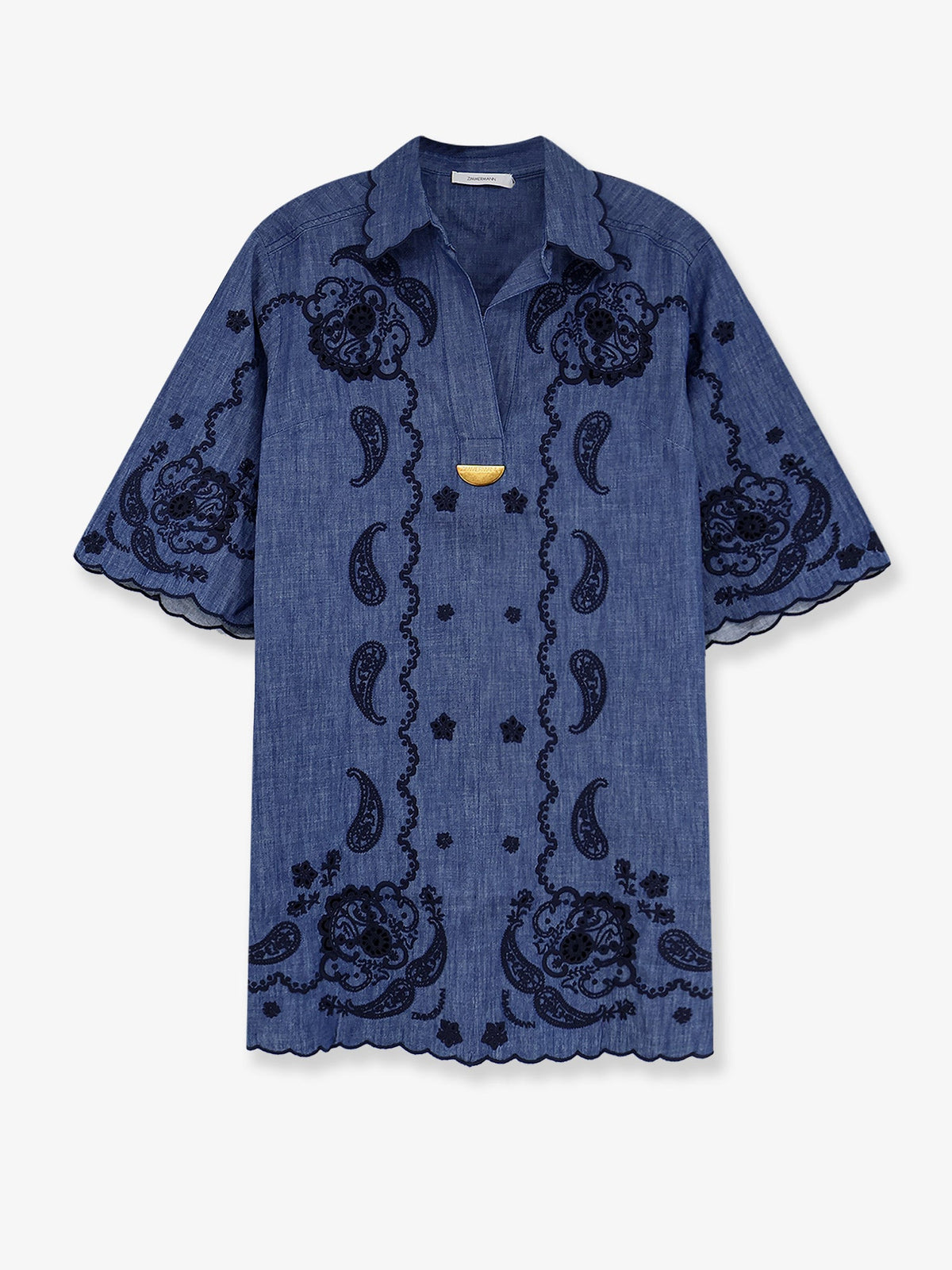 Zimmermann Aster Denim Mini Dress