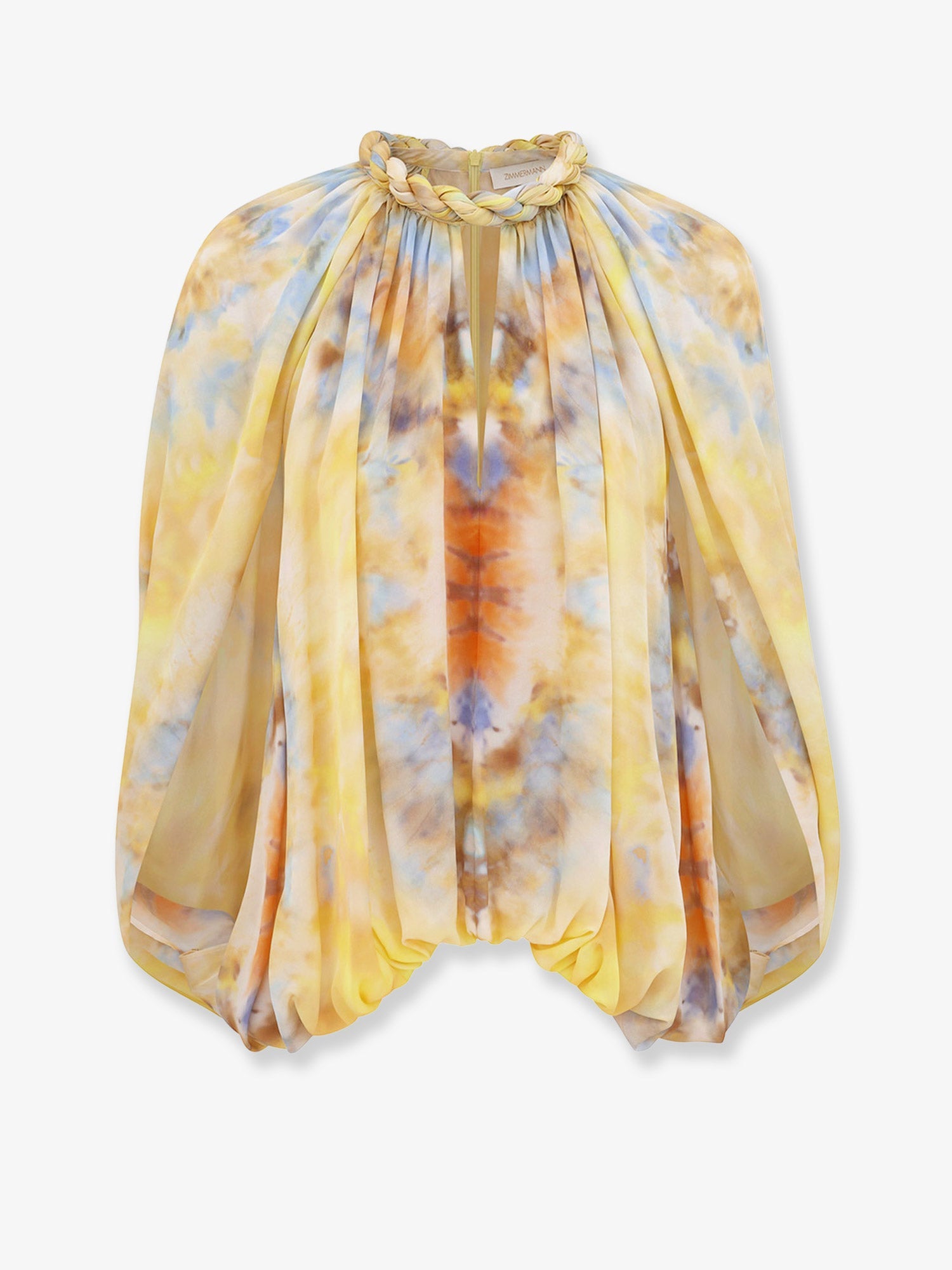 Zimmermann Alchemy Twist Billow Silk Top