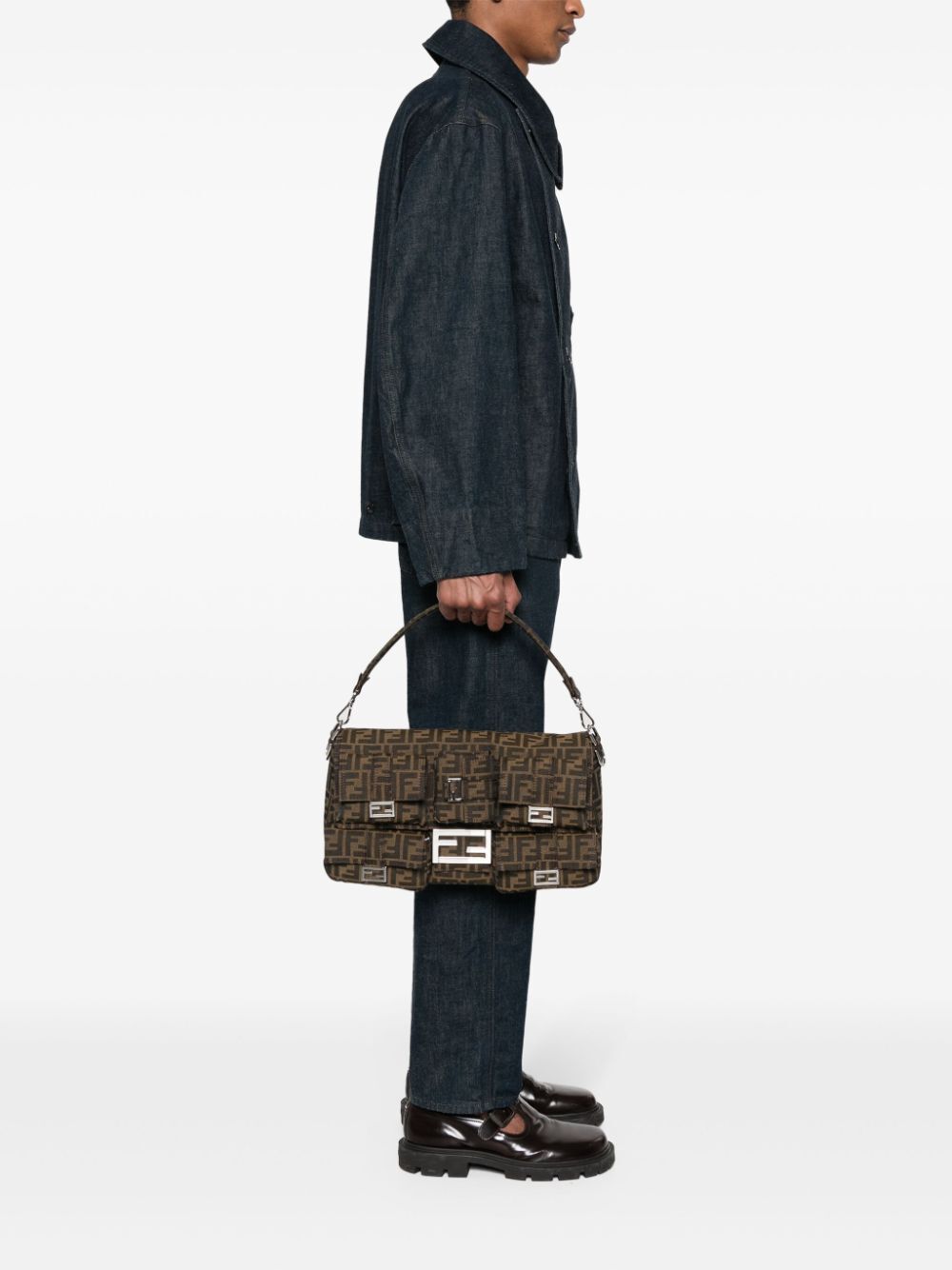 Fendi Multipocket Ff Maxi Baguette Bag