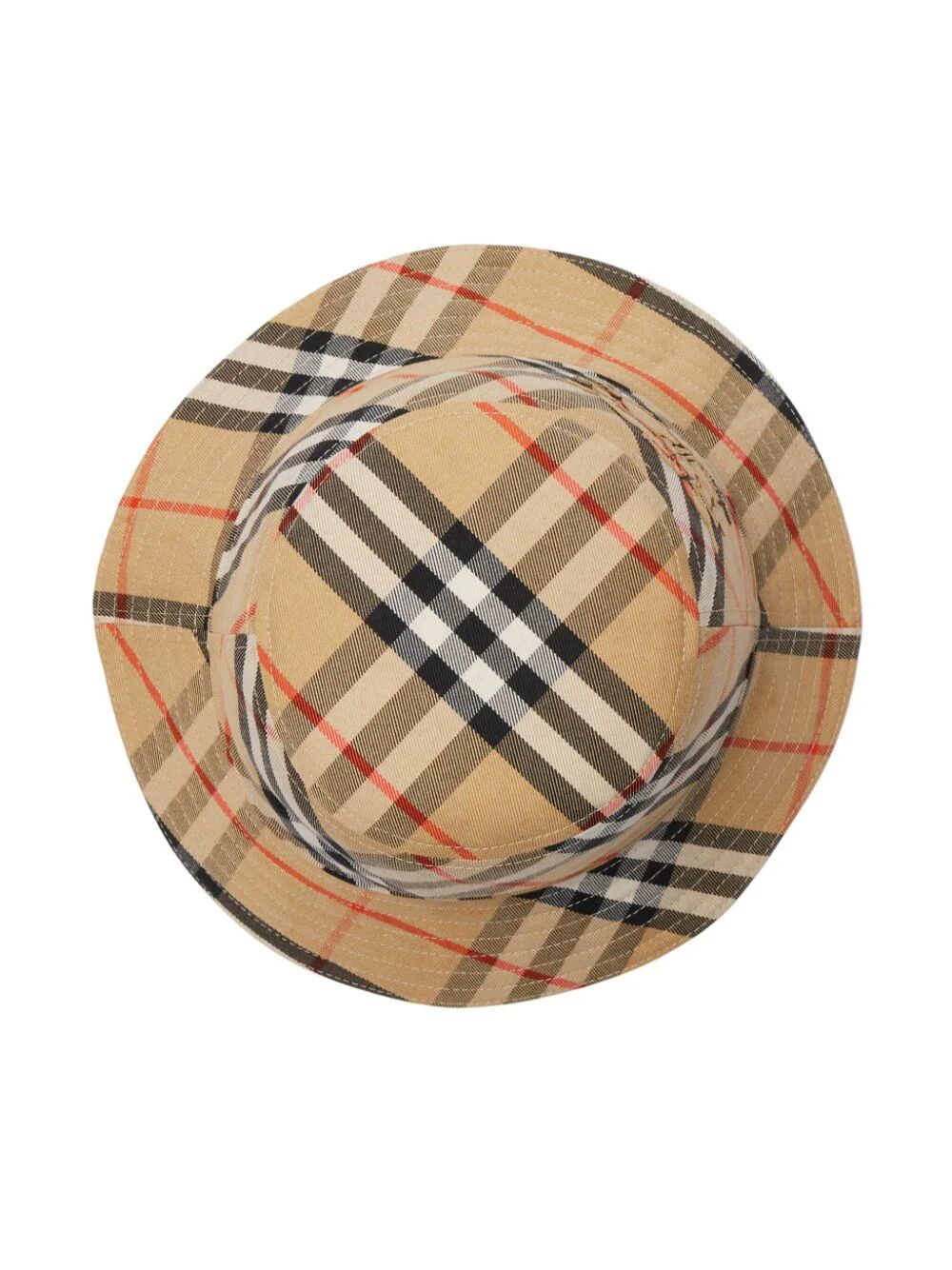 Burberry Check Cotton Blend Bucket Hat