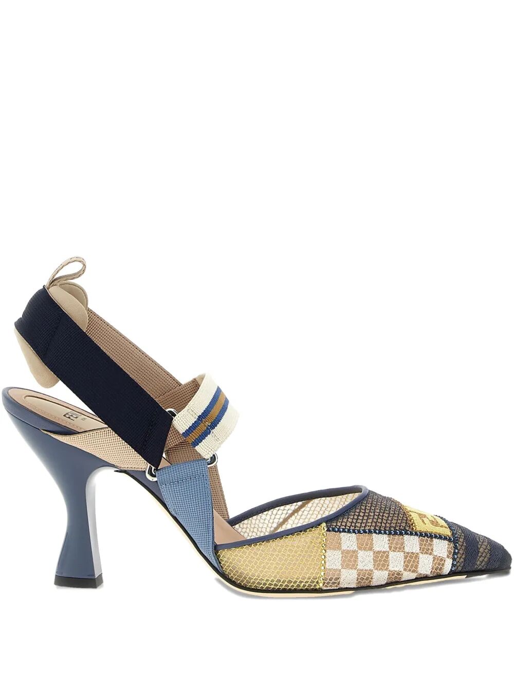 Fendi Multicolour Mesh Medium-heeled Colibrì Slingbacks